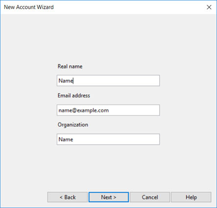 Setup ICA.NET email account on your Opera Mail Step 2